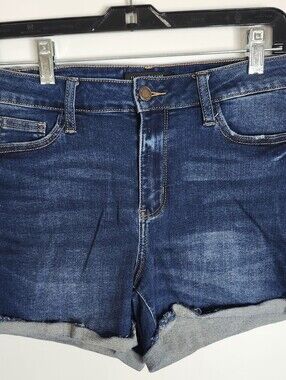 Judy Blue Womens Cuffed Jean Shorts Medium Stretch Denim